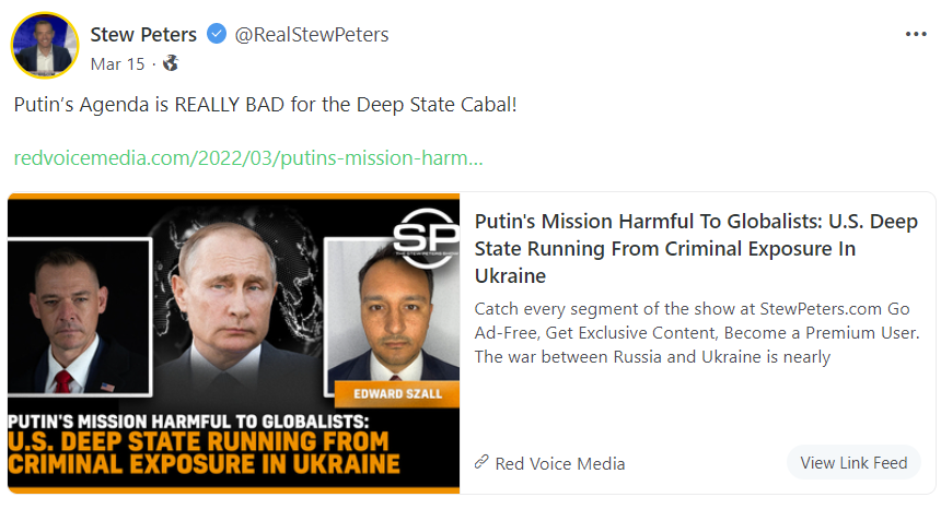 Stew Peters cabal