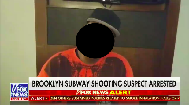 Fox News photo of NYC Subway gunman 
