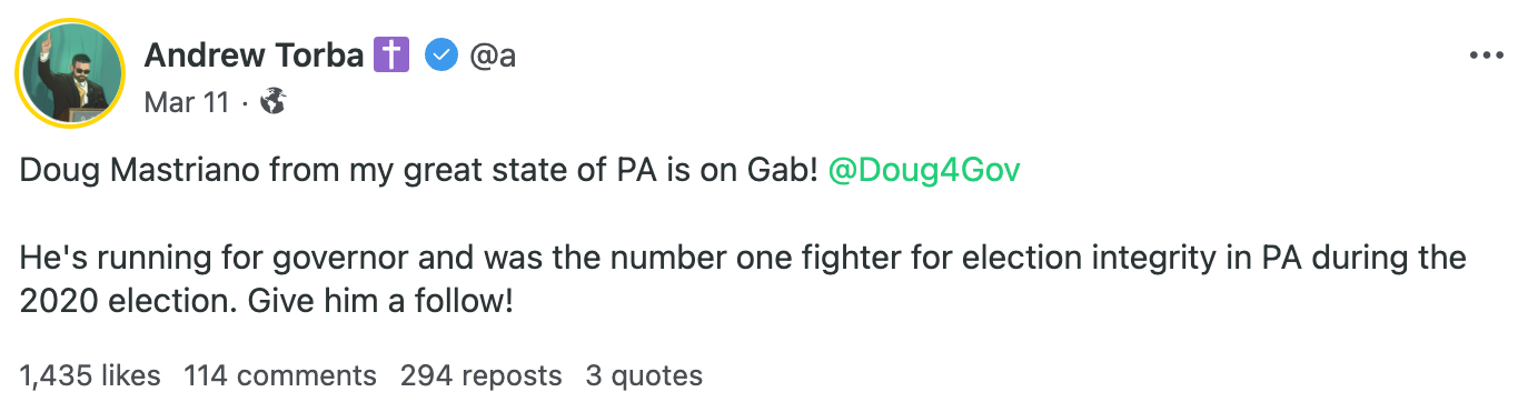 Torba Mastriano post1