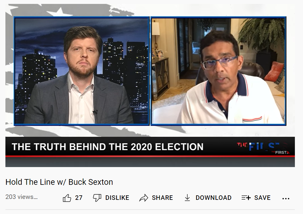 Buck Sexton D'Souza interview