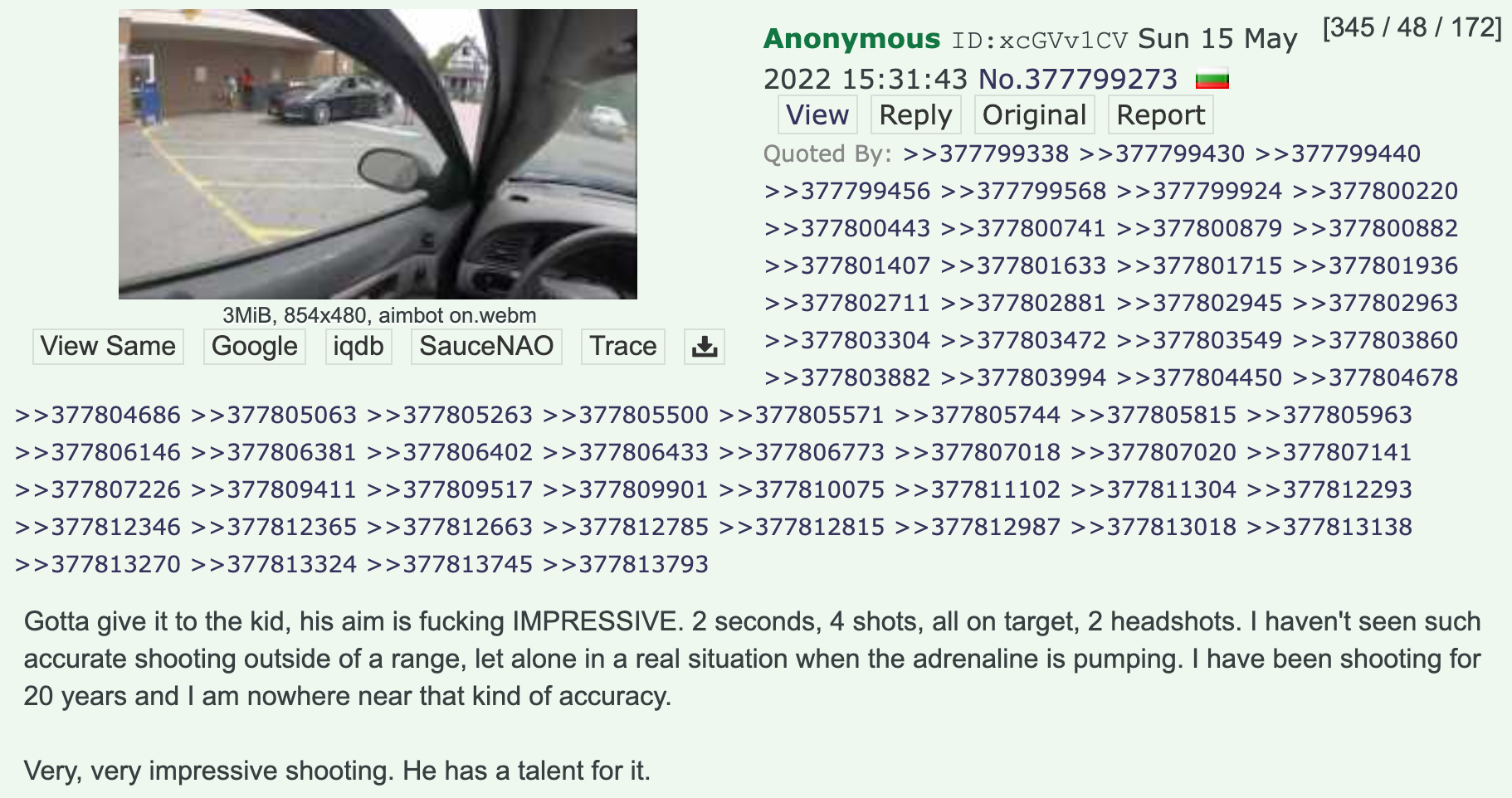 4chan Buffalo shooting praise post2