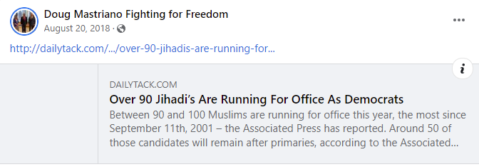 Doug Mastriano anti-Muslim candidates