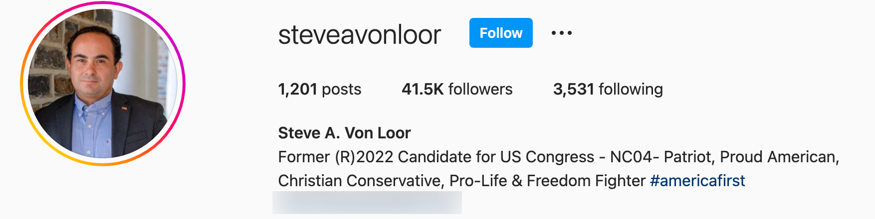 Steve Von Loor 2022 campaign status