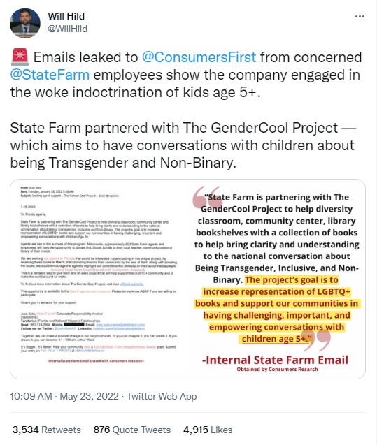 screenshot of tweet