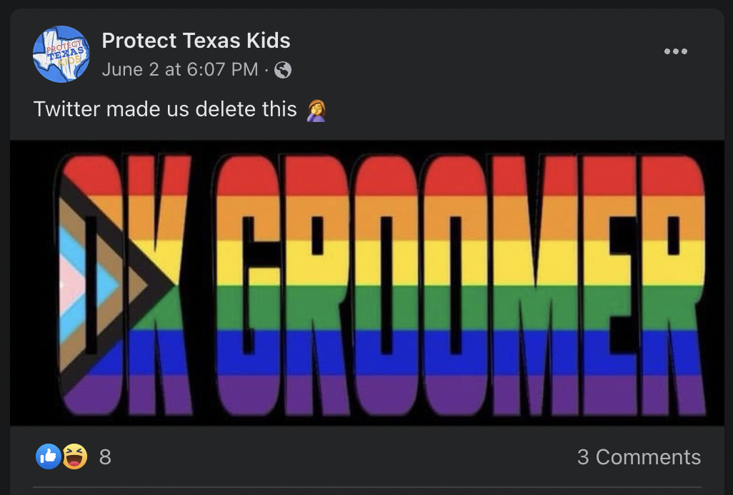 Protect Texas Kids FB Post 1