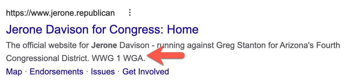 Jerone Davison campaign site Google