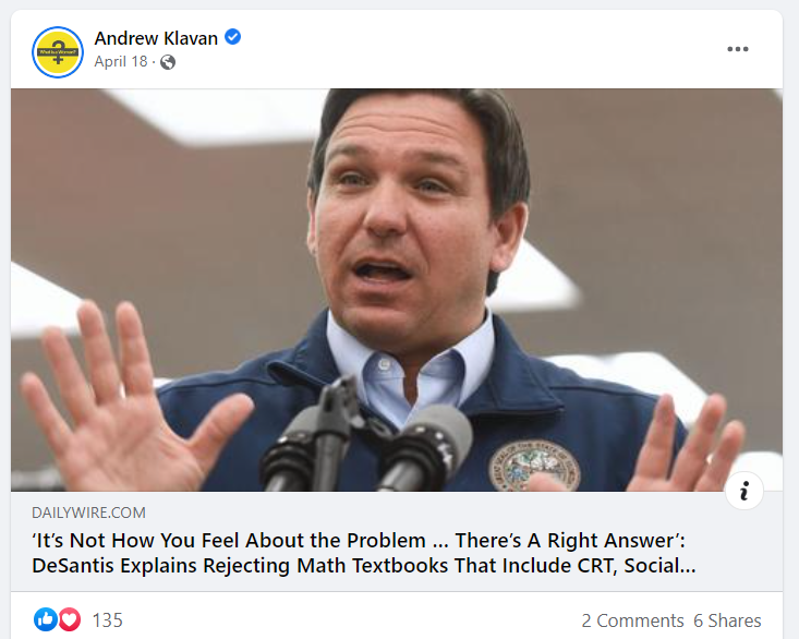 Andrew Klavan anti-SEL example 1