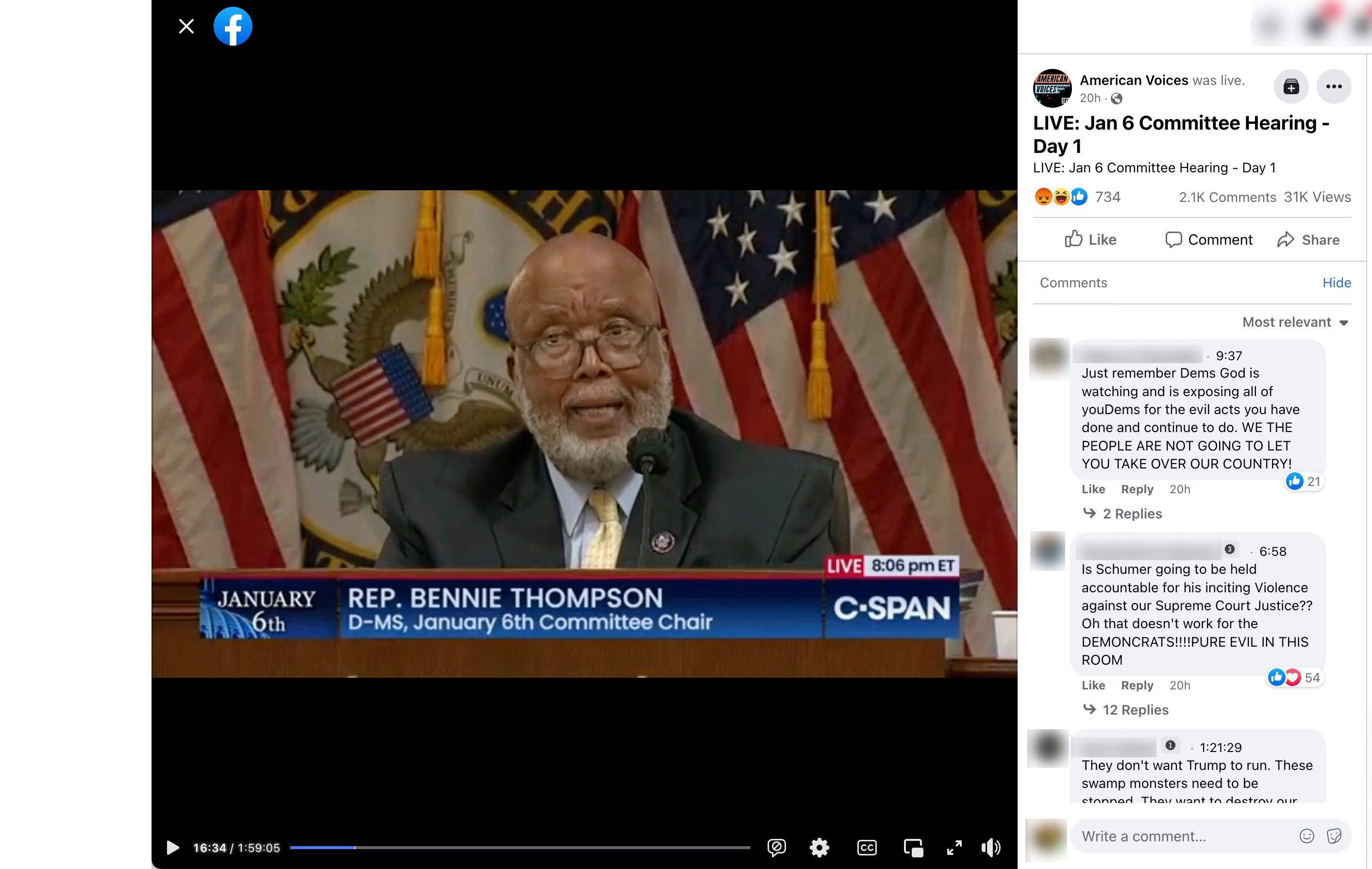 image of facebook post