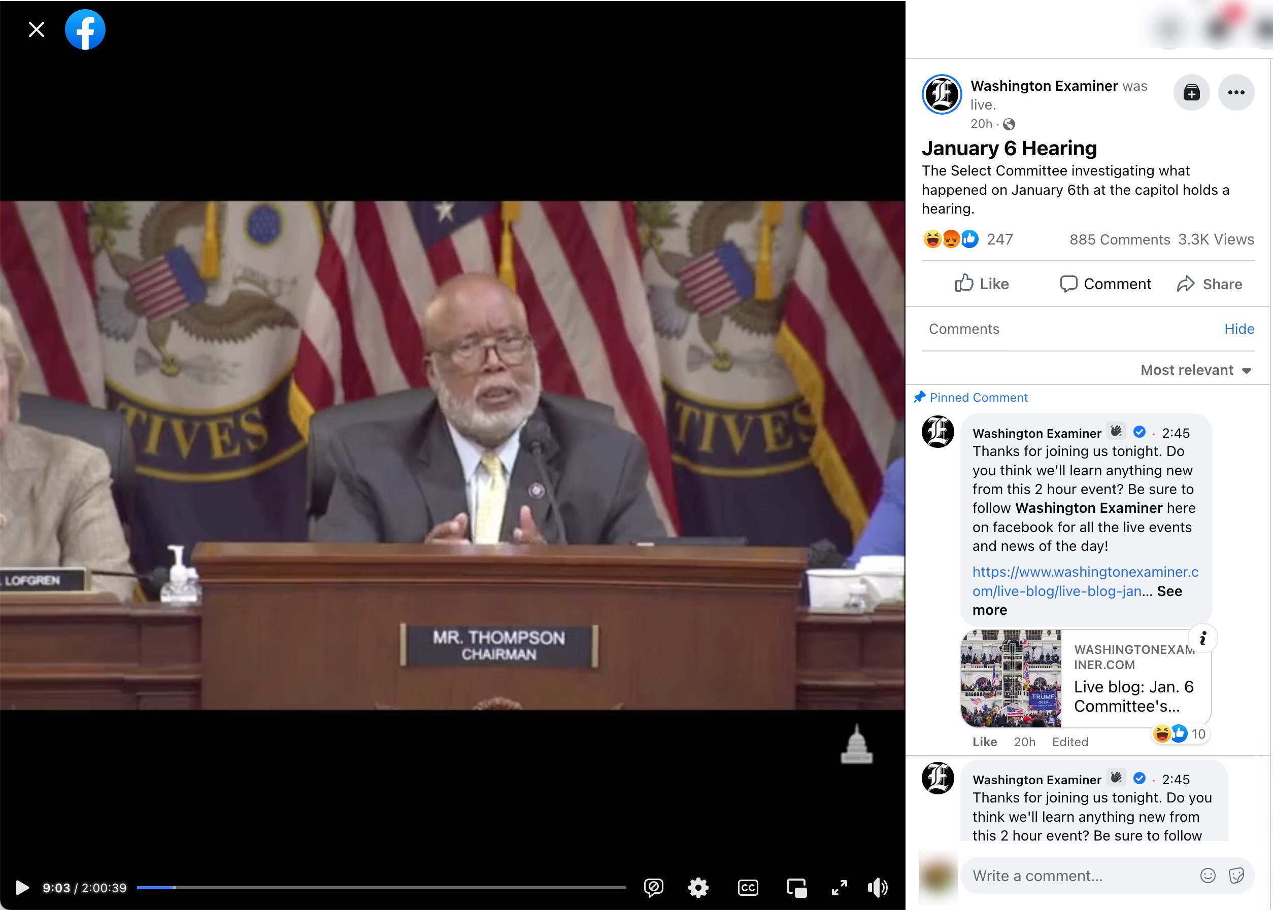 image of facebook post