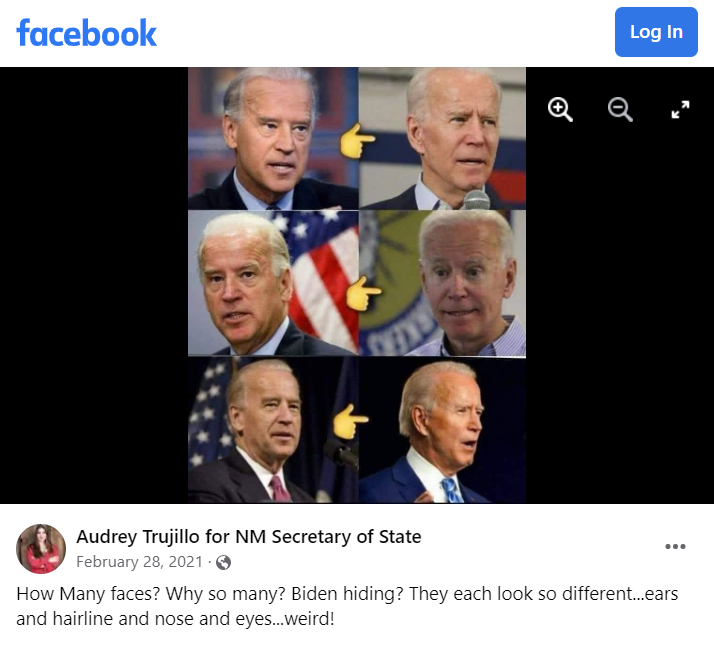 Audrey Trujillo's Biden clones post