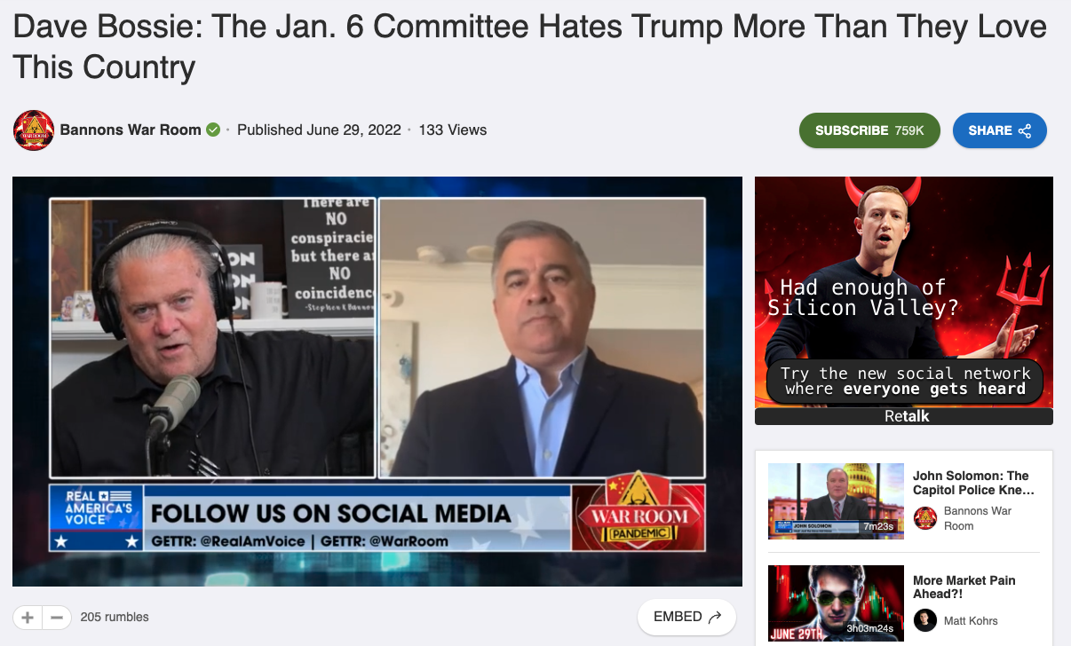 Dave Bossie appears on War Room: Pandemic