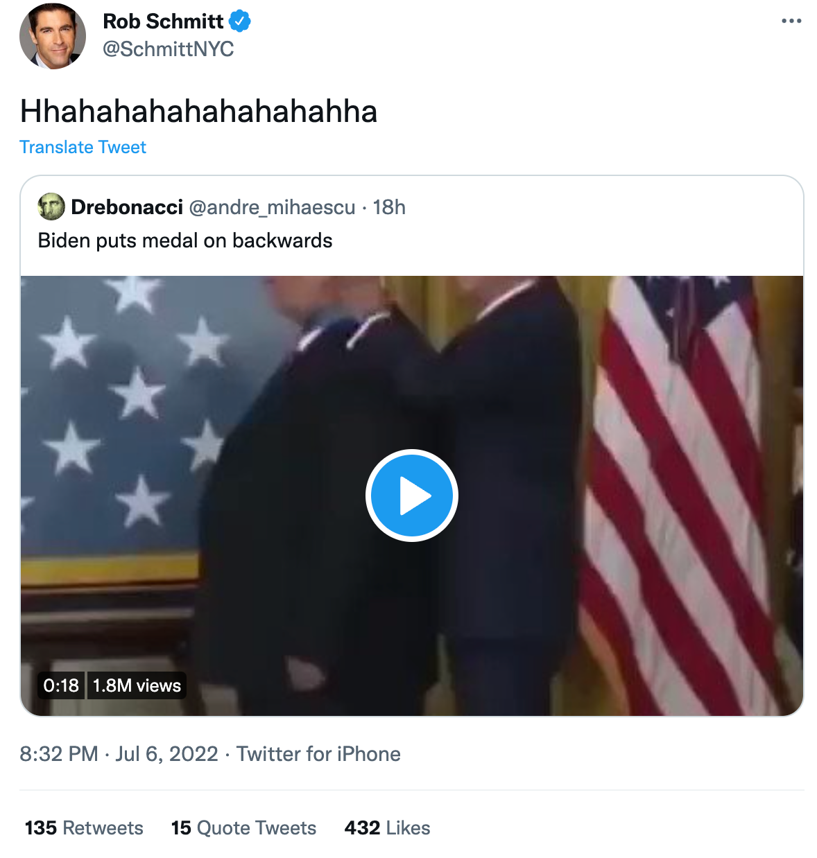  Rob Schmitt Twitter video