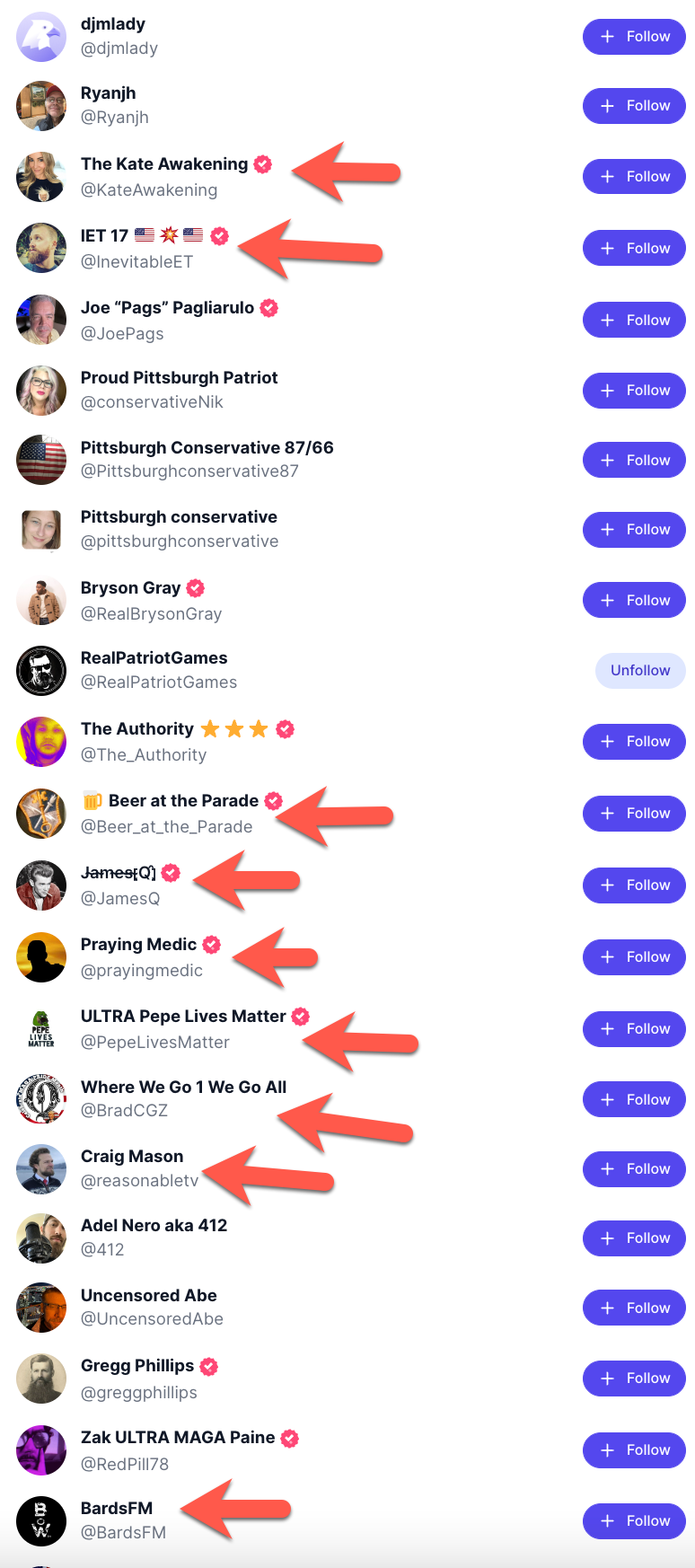Dice Truth Social follows2