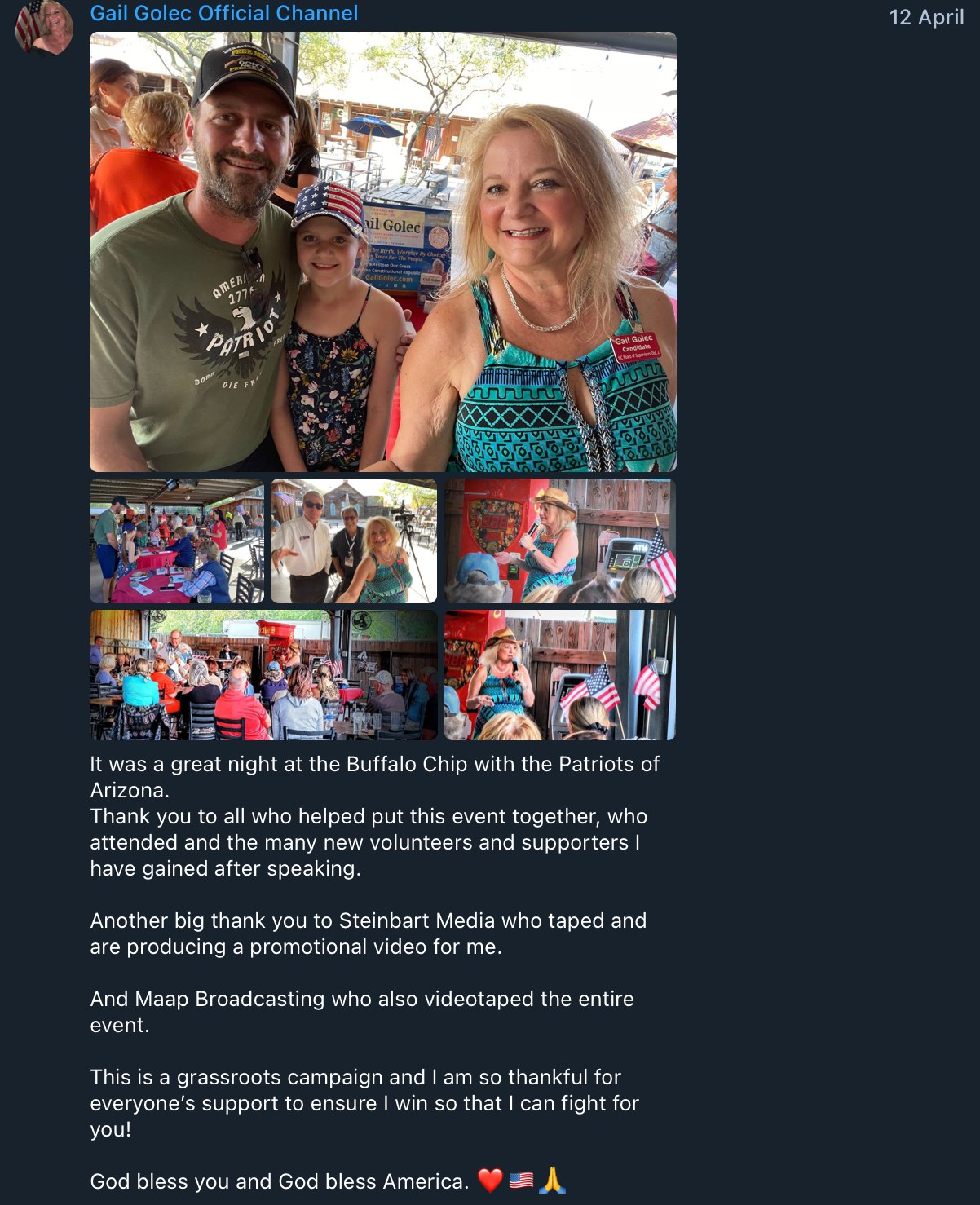 Gail Golec Steinbart post