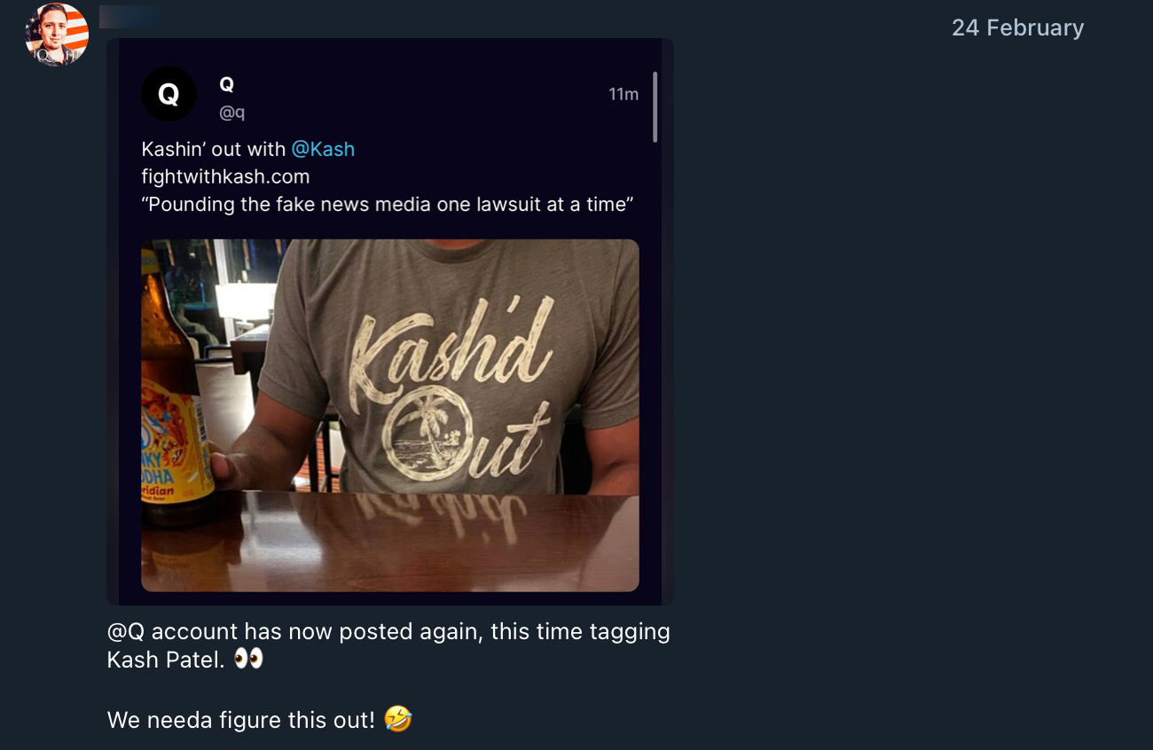 Patel @Q beer reaction post3