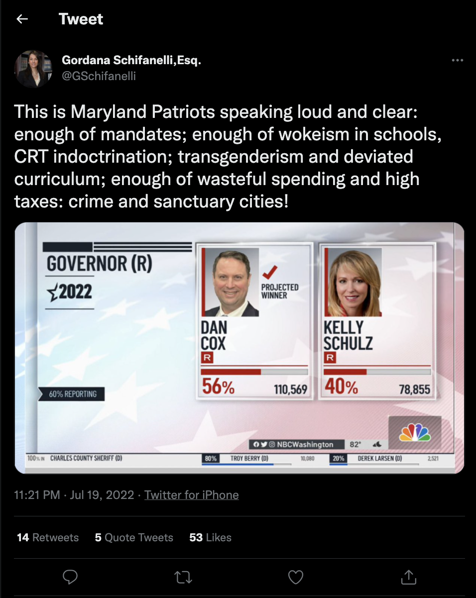 Tweet from Gordana Schifanelli