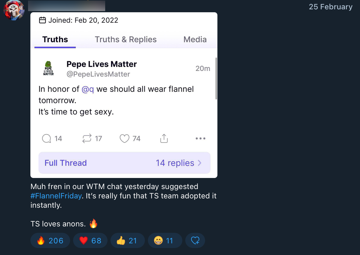 Flannel Friday loves anons post