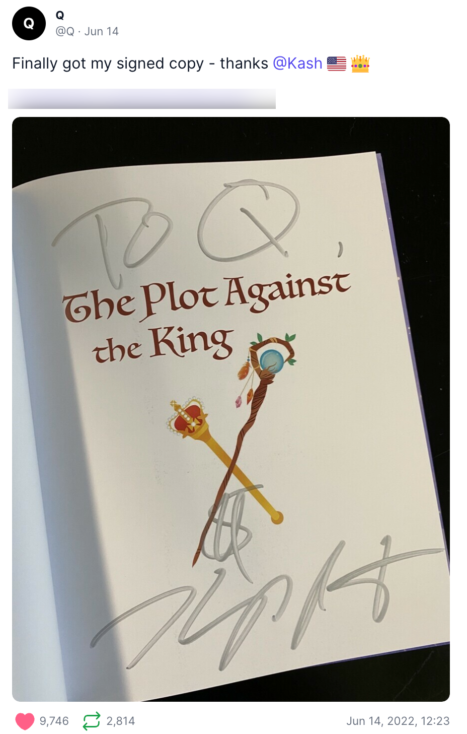 @Q Patel book signing post