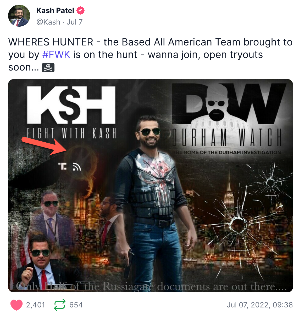 Patel flaming Q image