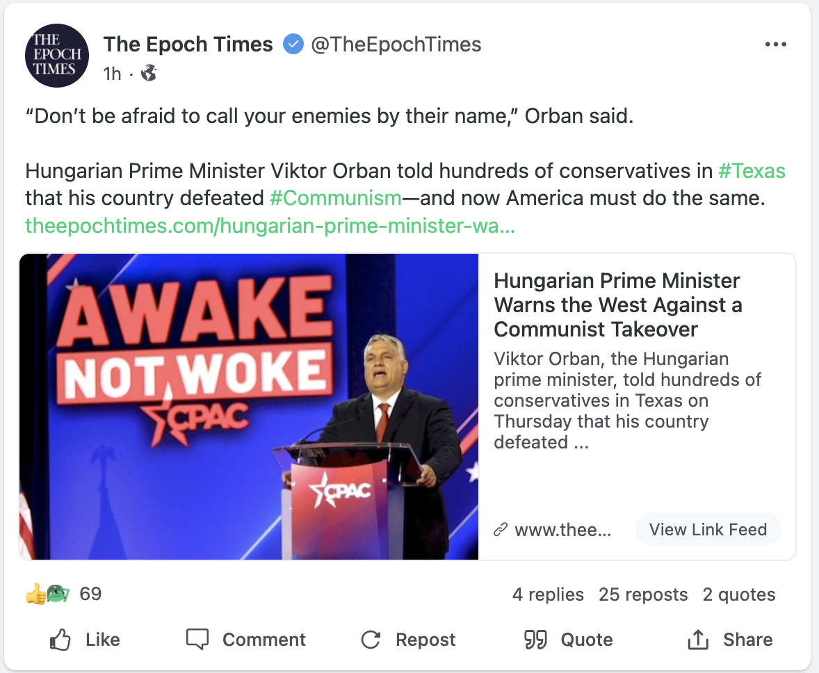 Gab Epoch Times Orban
