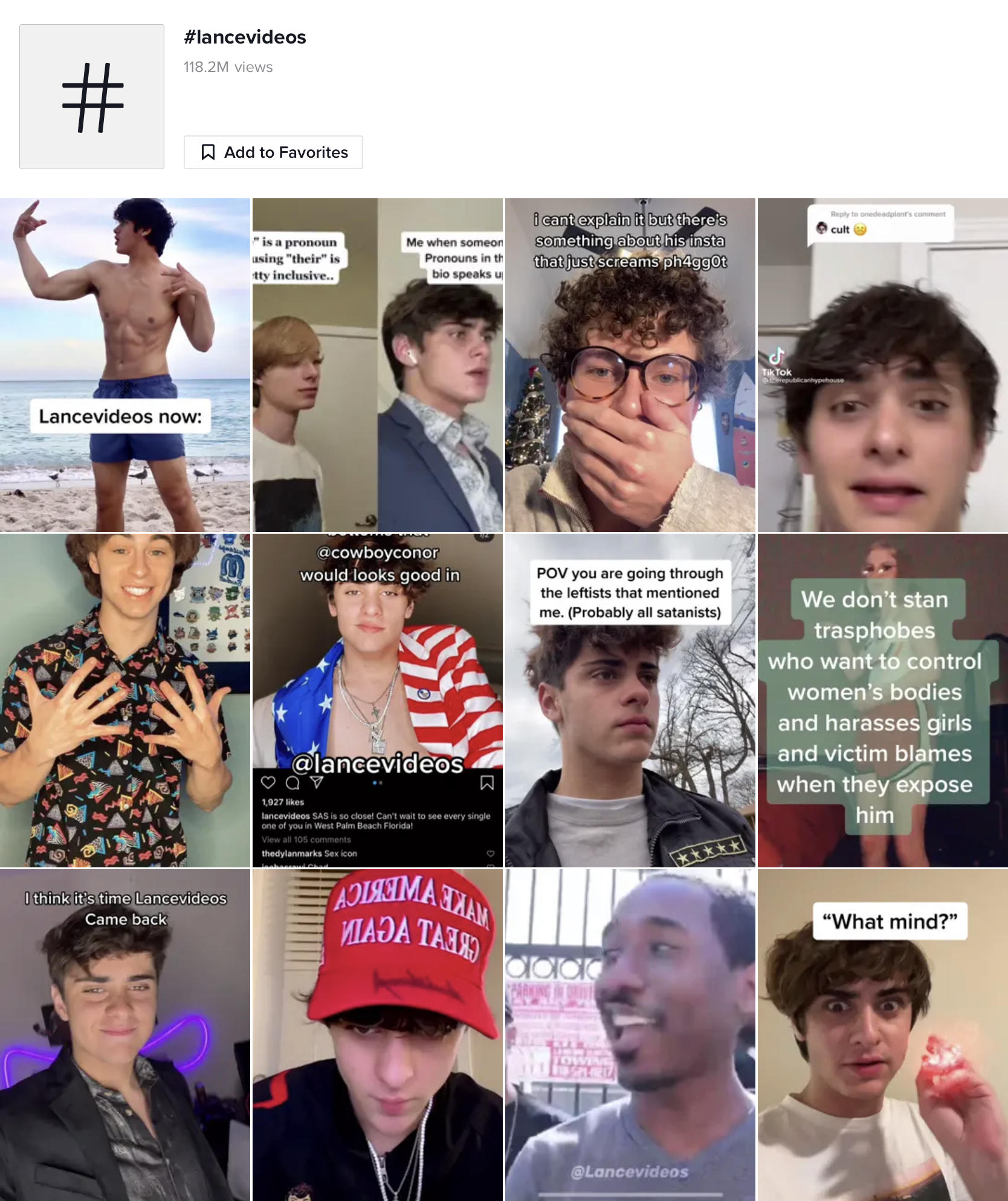 #lancevideos on TikTok has over 118 million views