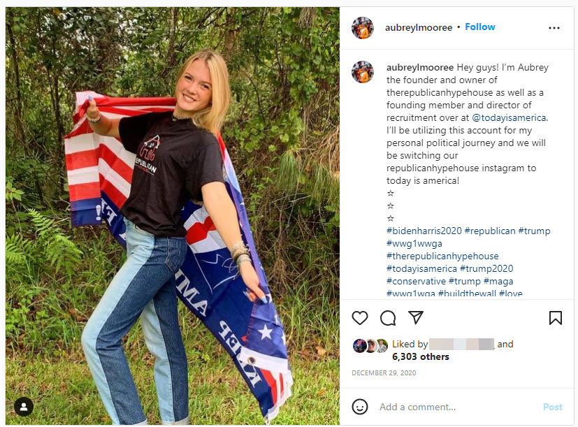 A post from Moore explaining that the RHH Instagram account is being changed to the TIA account 