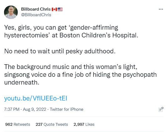 screenshot of tweet