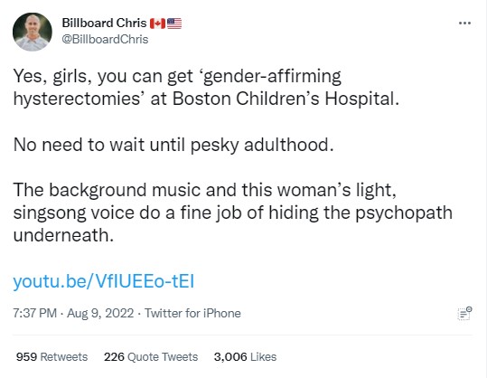 screenshot of tweet