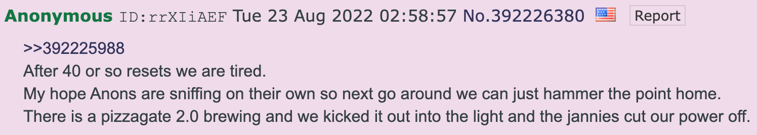 4chan Pizzagate 2.0 post2