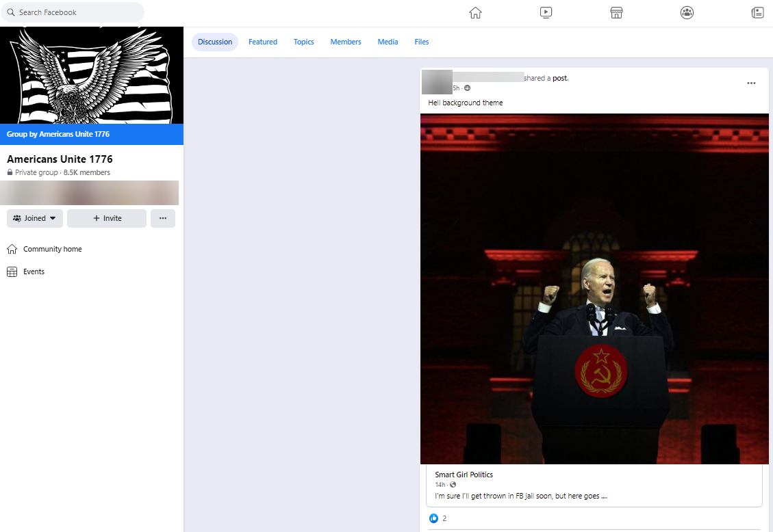 biden satan comparison on Facebook 6