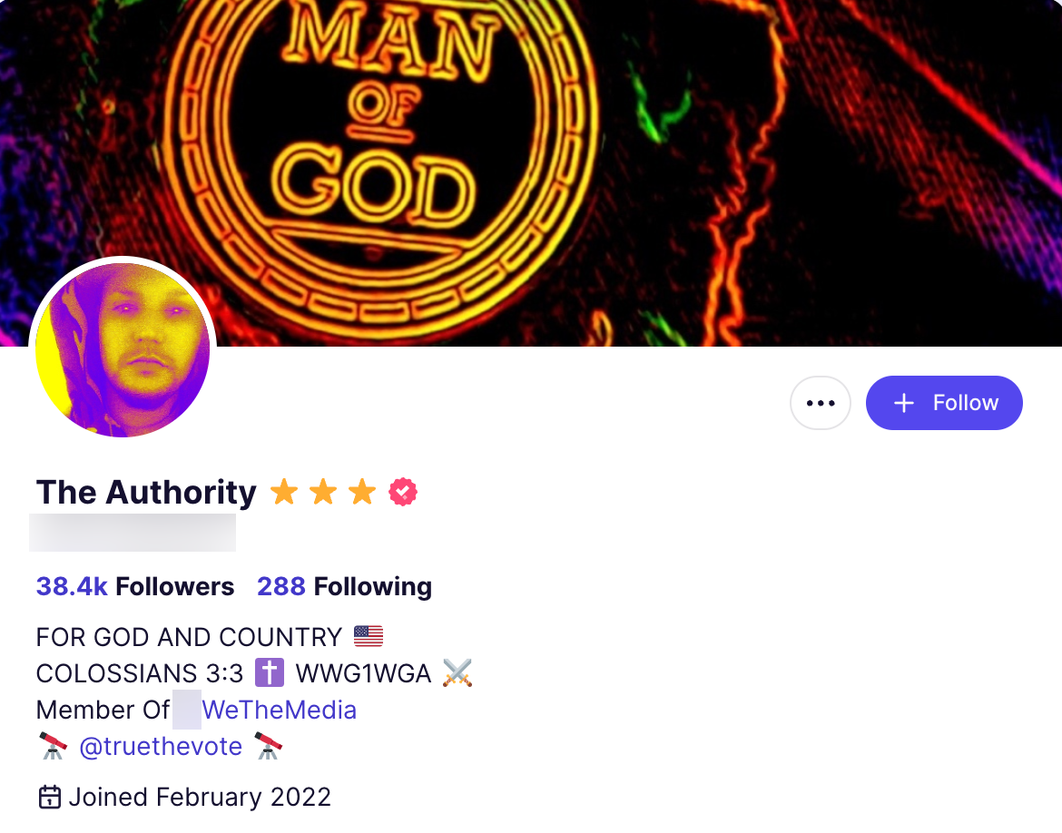 The Authority QAnon influencer