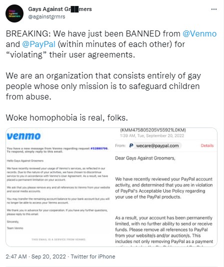 screenshot of tweet