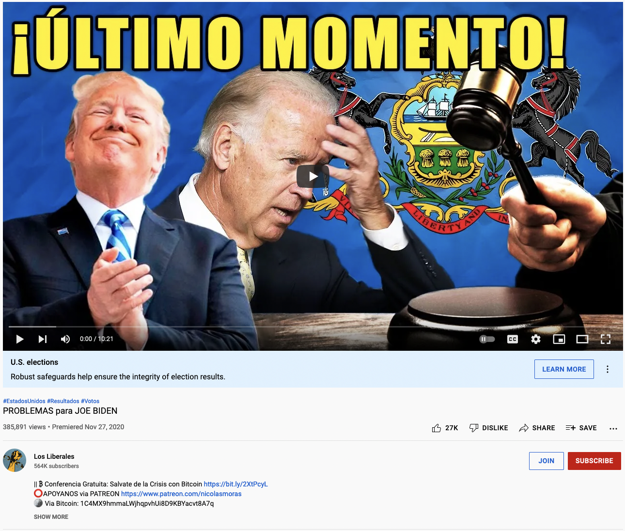 Los Liberales: Problems for Joe Biden