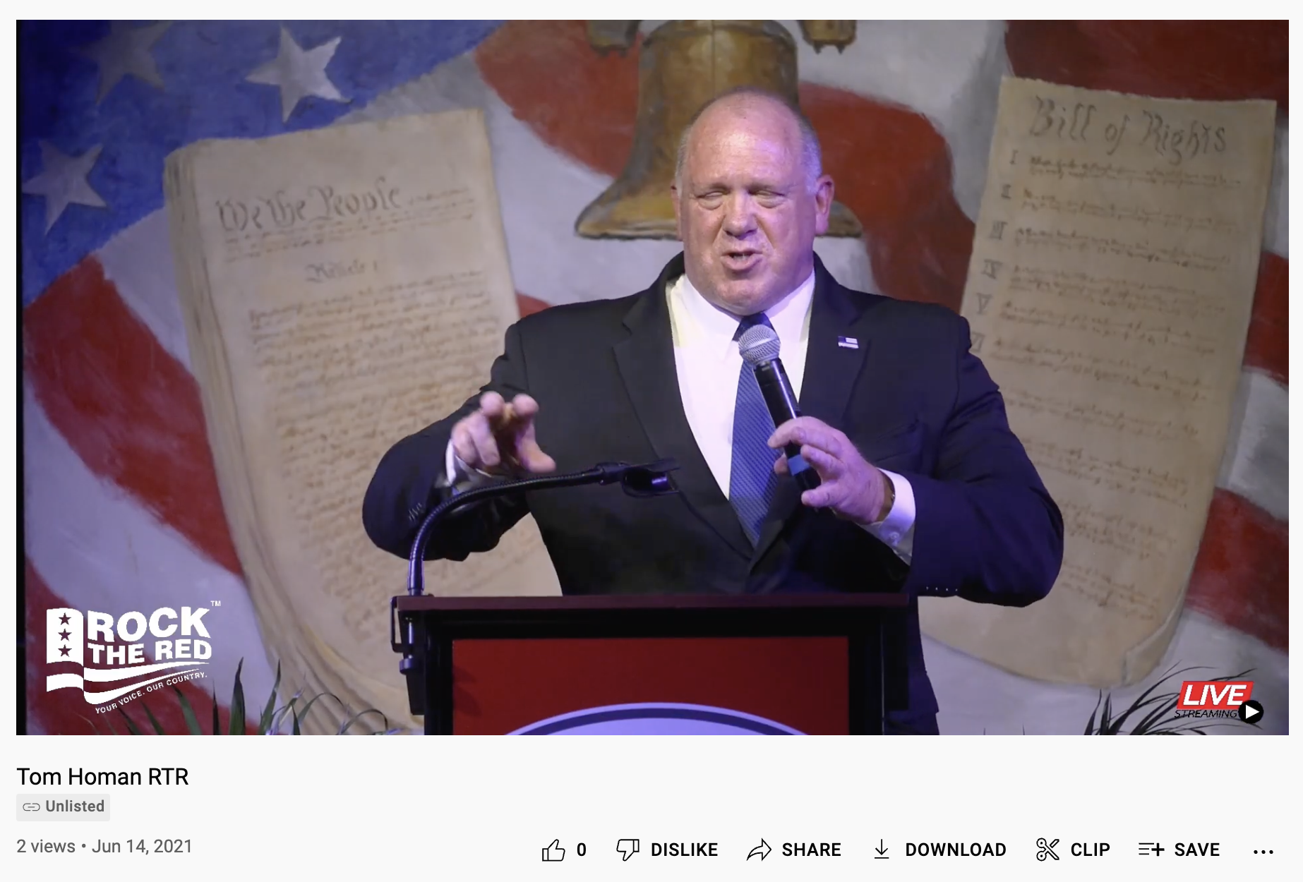 Thomas Homan RTR Event