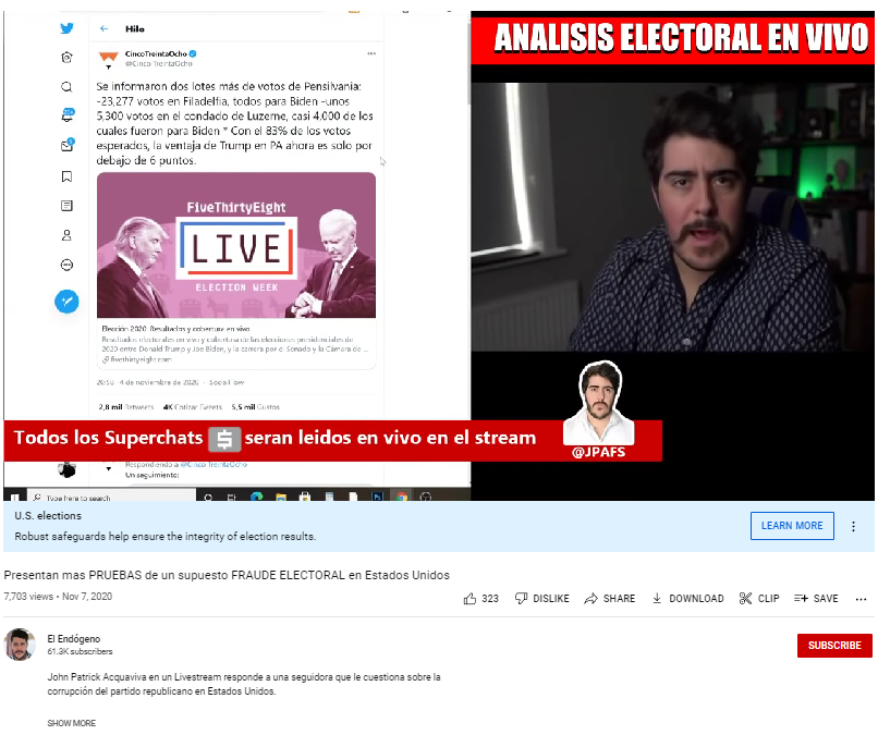 They show more evidence of the supposed election fraud in the United States