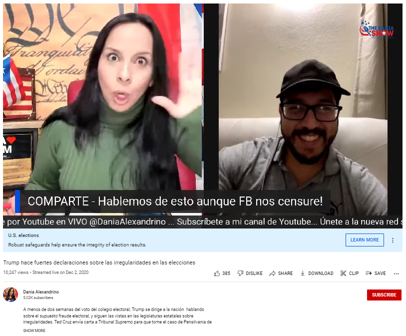 Trump makes strong statements on election irregularities