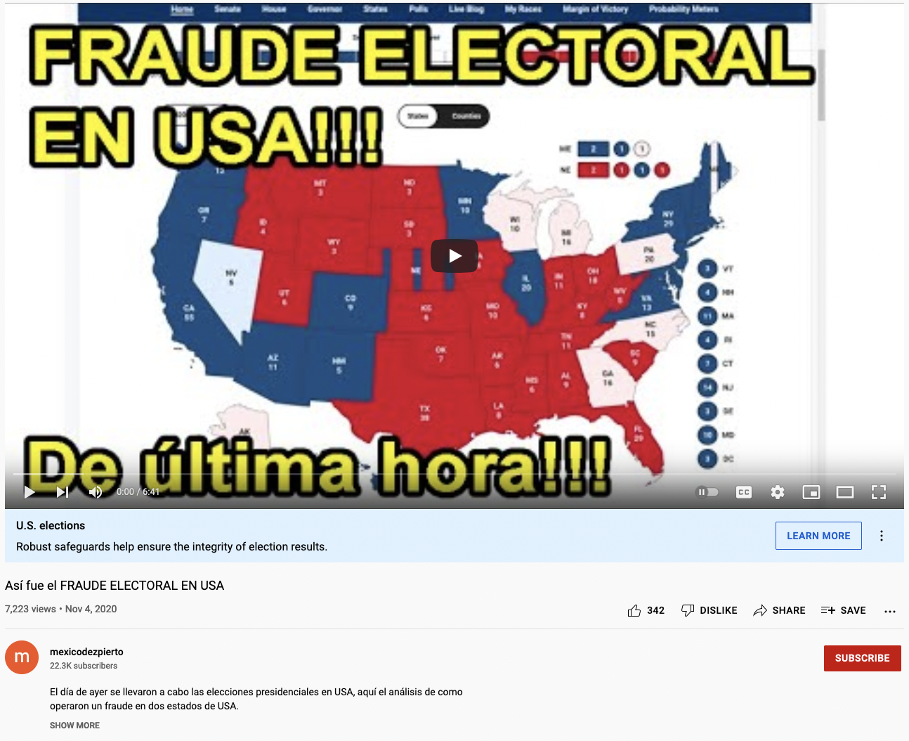  mexicodezpierto YouTube: Así fue el FRAUDE ELECTORAL EN USA