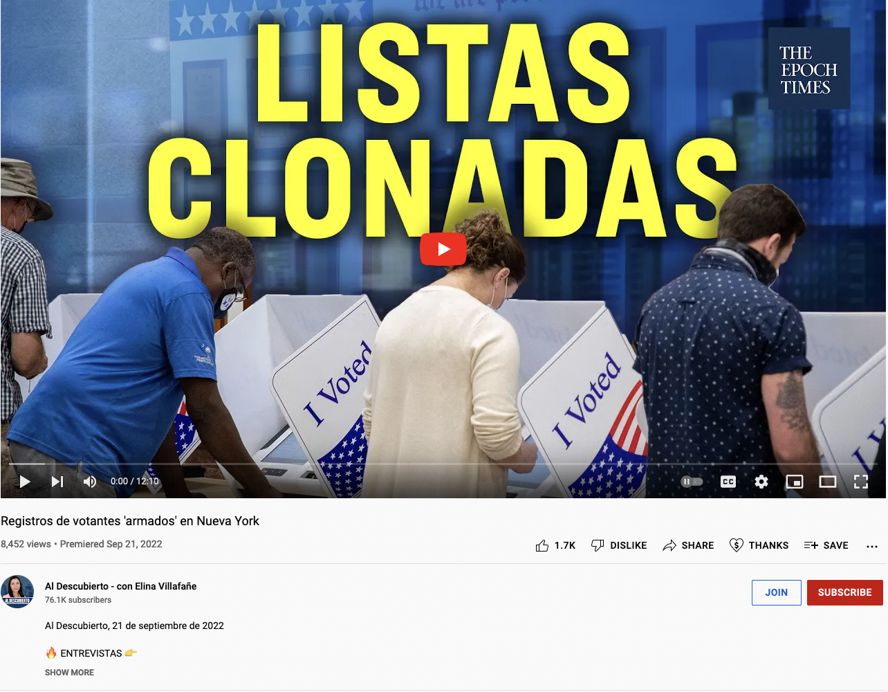 l Descubierto - con Elina Villafañe YouTube: Registros de votantes 'armados' en Nueva York