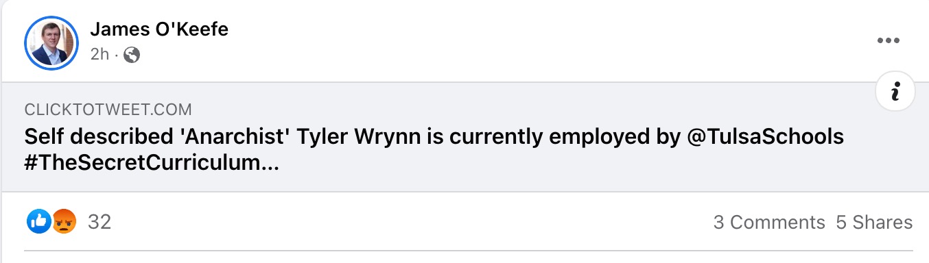 image of facebook post