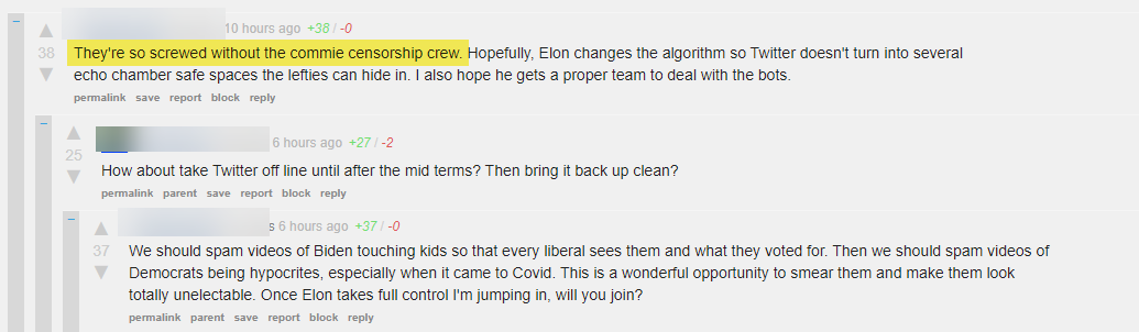 great awakening -- commie censorship crew