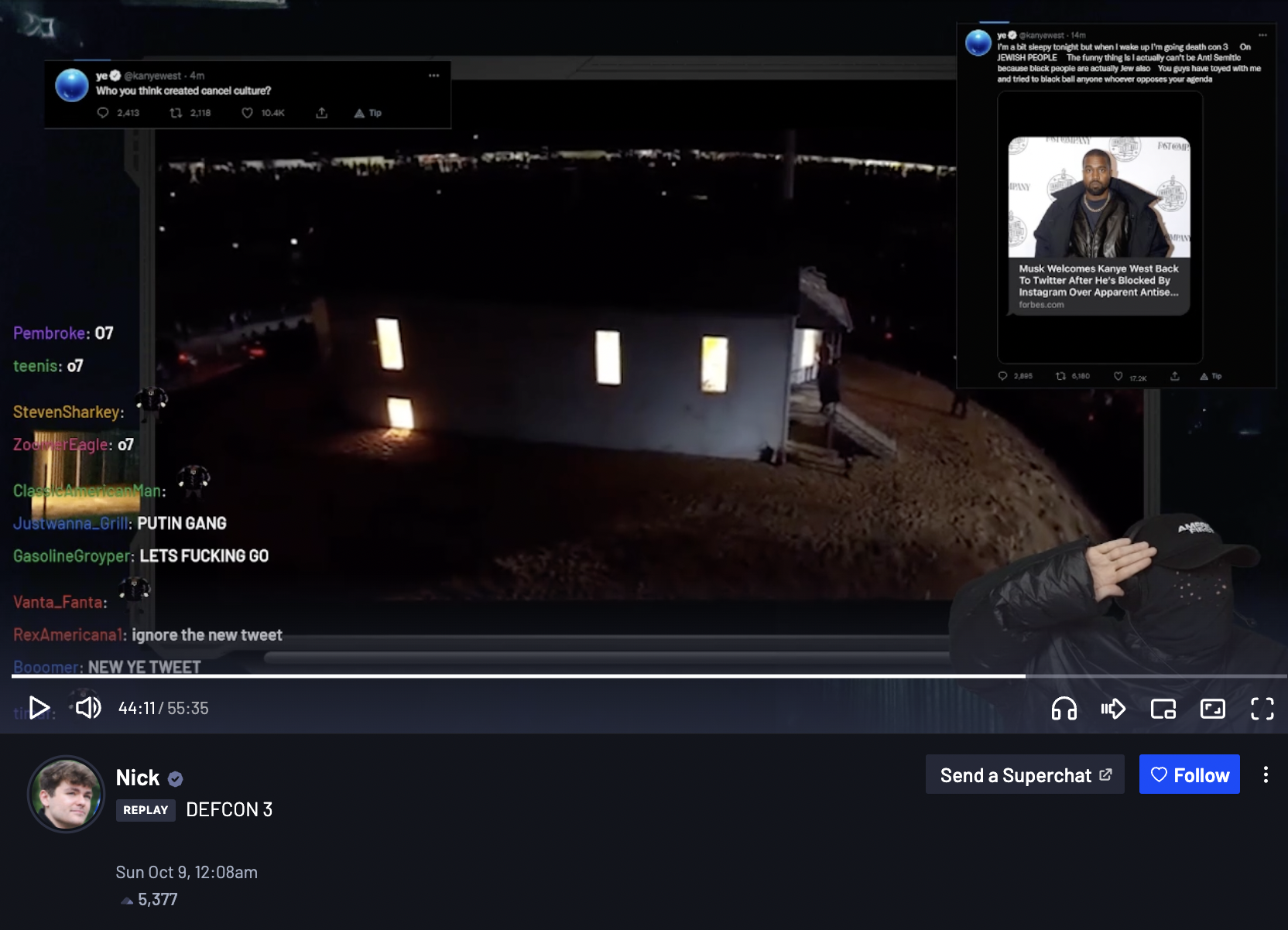 Fuentes CozyTV stream West