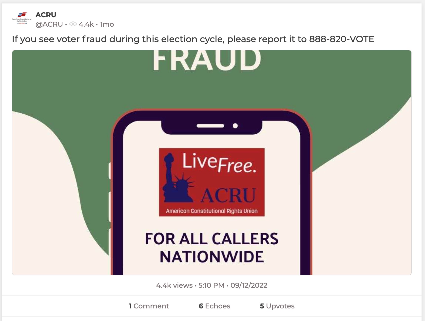 image of parler post