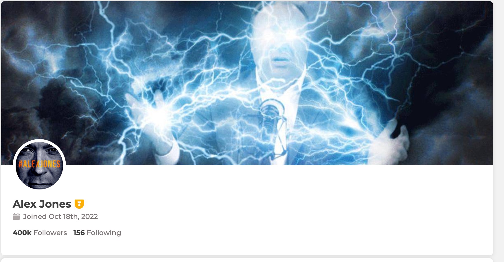 image of parler account