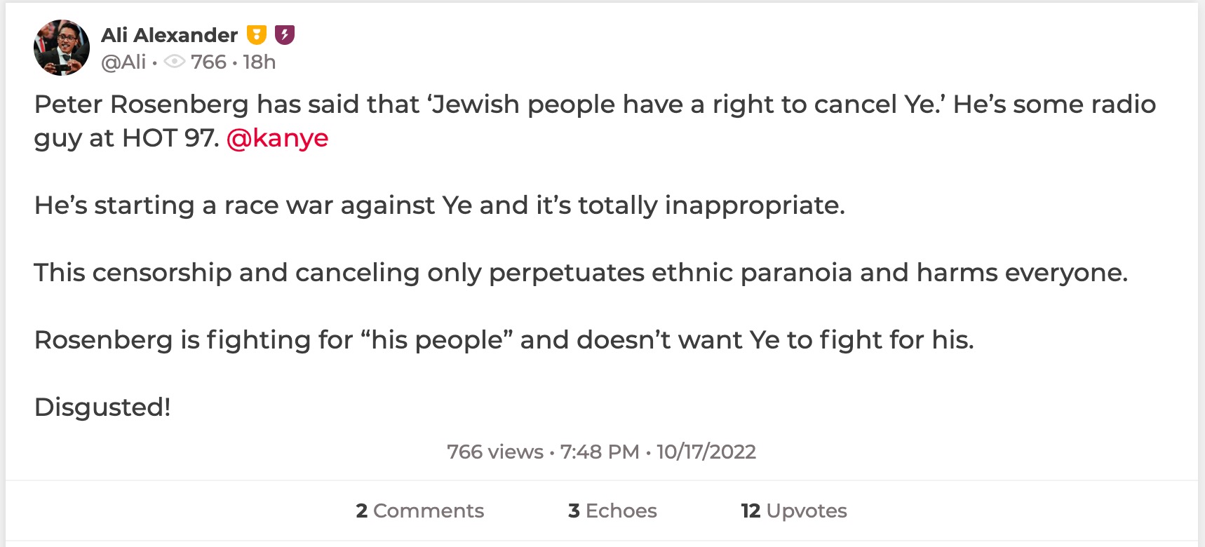 image of parler post