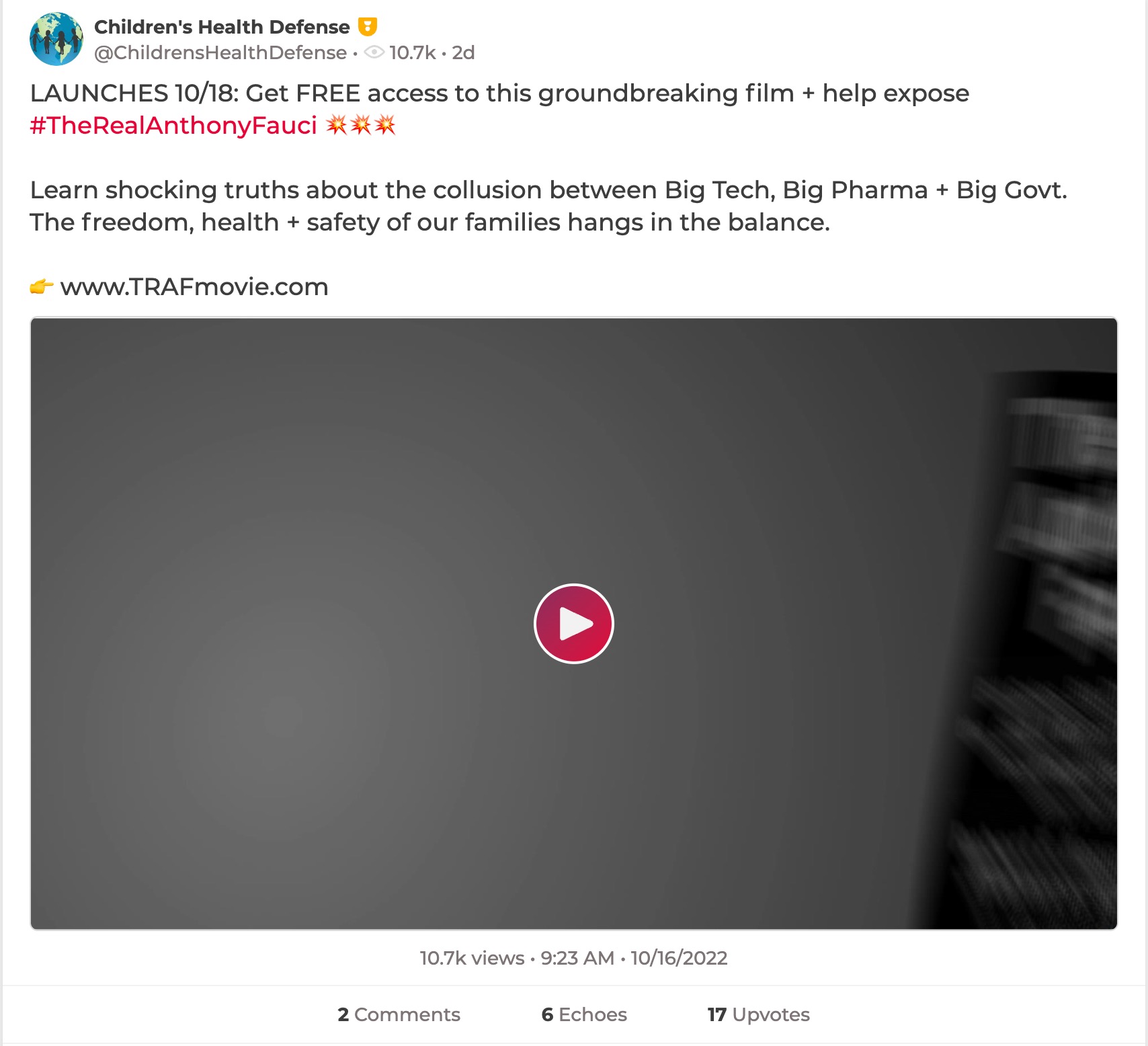 image of parler post
