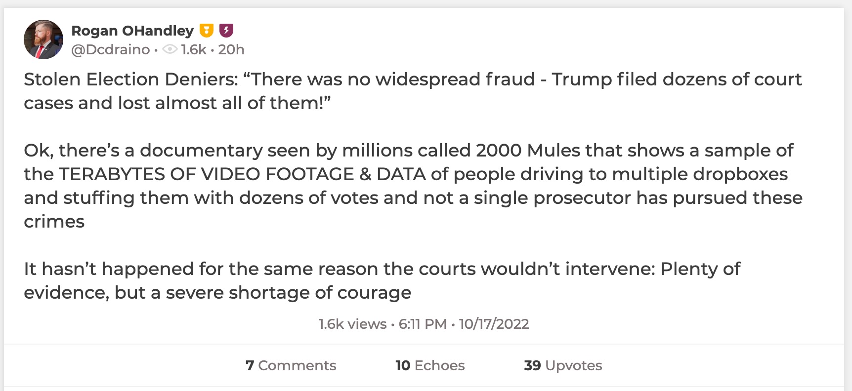 image of parler post