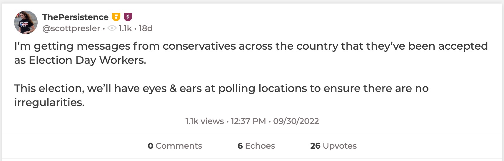 image of parler post
