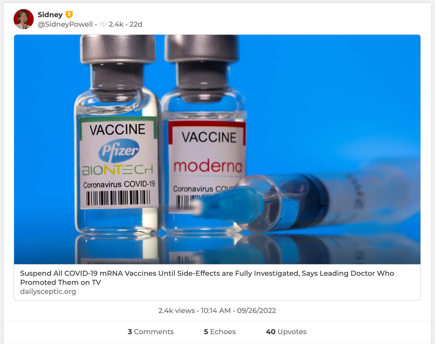 image of parler post