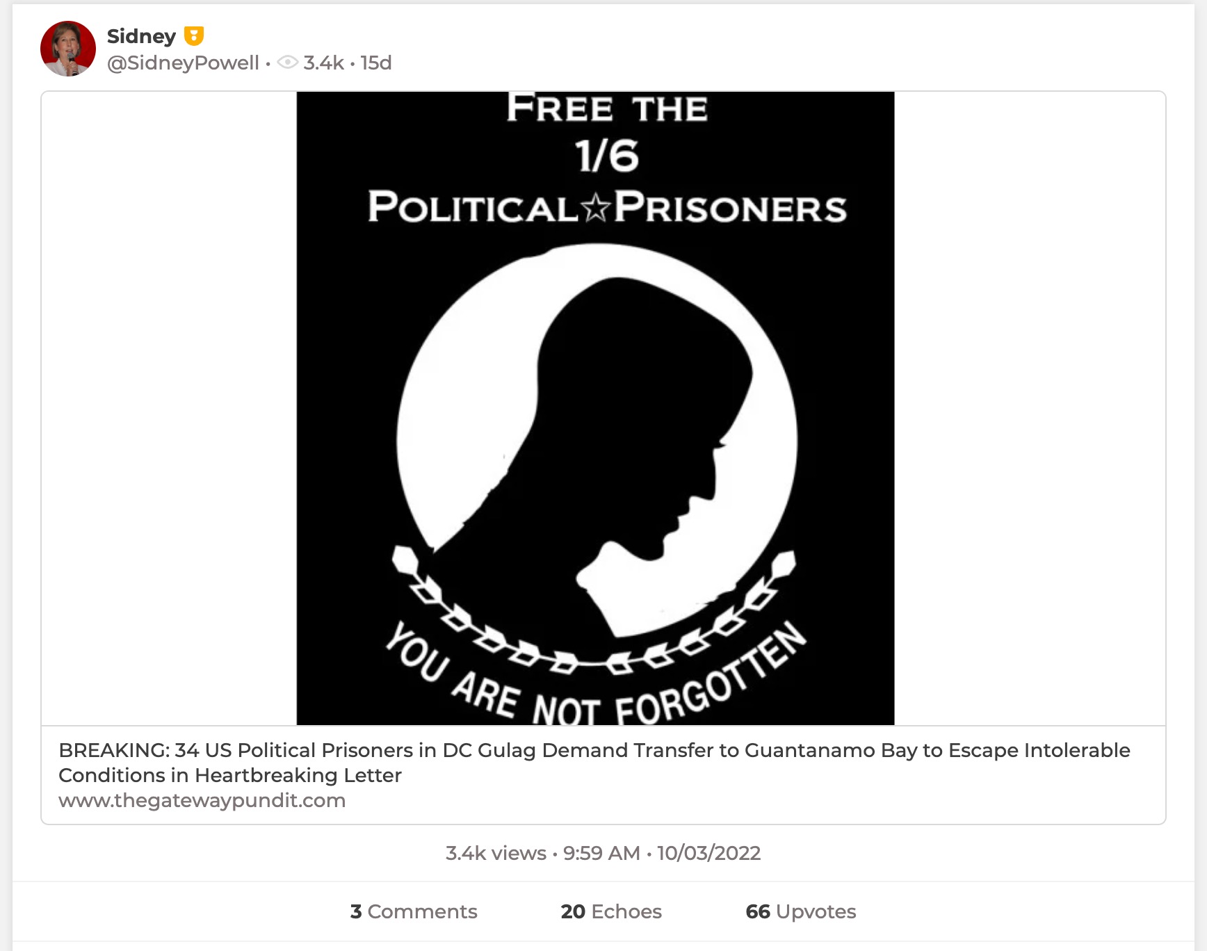 image of parler post