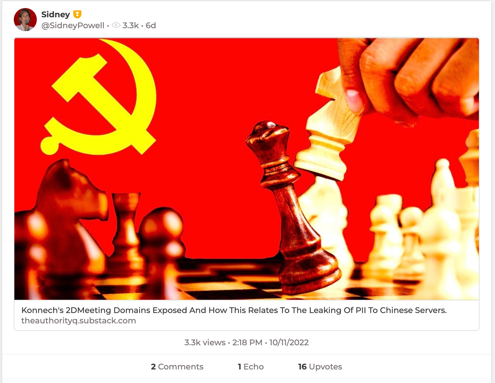 image of parler post